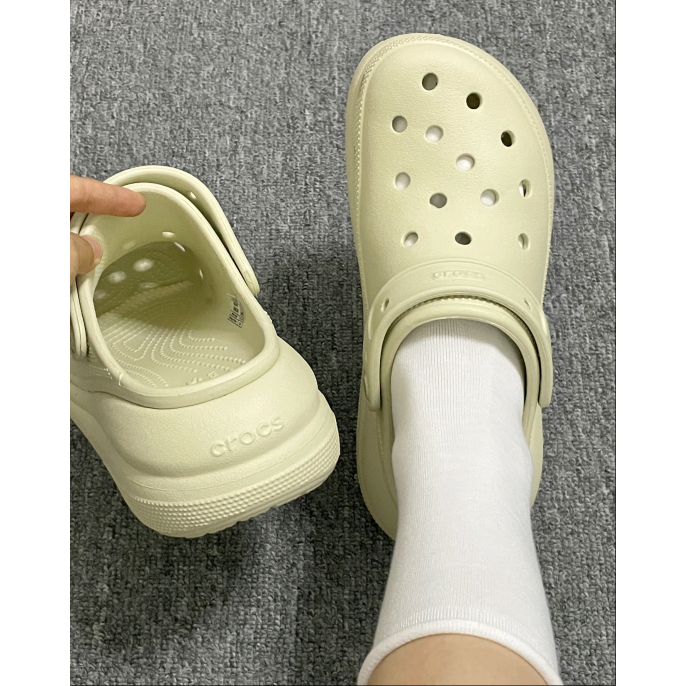 Crocs Crush Clog EVA White Slippers รองเท้าแตะ