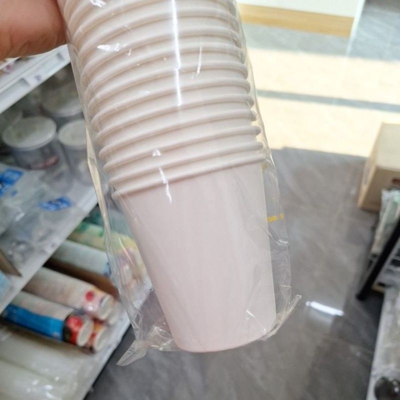 แก้วกาแฟร้อน ถ้วยกาแฟ แก้วกระดาษ ไม่มีหู มีหูจับ 6.5 ออนซ์ แพ็ค 50 ใบ