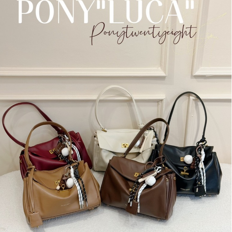 PONYPONY LUCA กระเป๋าสะพายข้าง กระเป๋าหนัง - 3960
