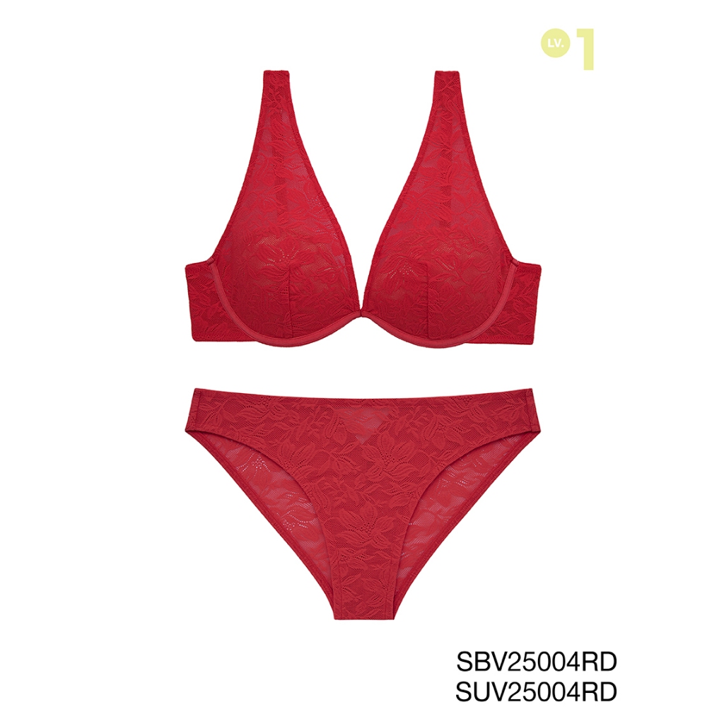 Sabina เซตชุดชั้นใน Mad Moiselle Spring Summer 25 มีโครง รหัส SBV25004RD+SUV2500