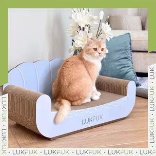 LUKFUK (ลูกฟูก) โซฟาแมวและที่ลับเล็บแมวกระดาษ ขนาดใหญ่พิเศษ รุ่น “Dreamy Sofa” (XL Carton Cat Scratcher “Dreamy Sofa”)