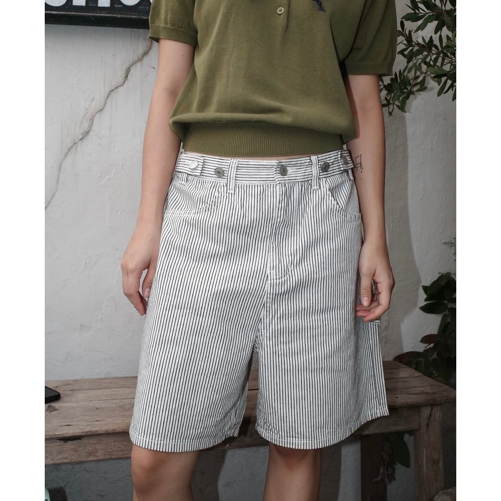 (PRE ORDER) g.glur | Stripe bijo shorts