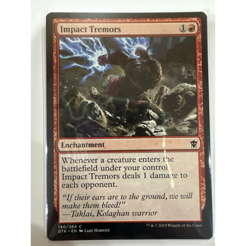Dragons of Tarkir: Impact Tremors ของแท้พร้อมส่ง MTG Magic the gathering