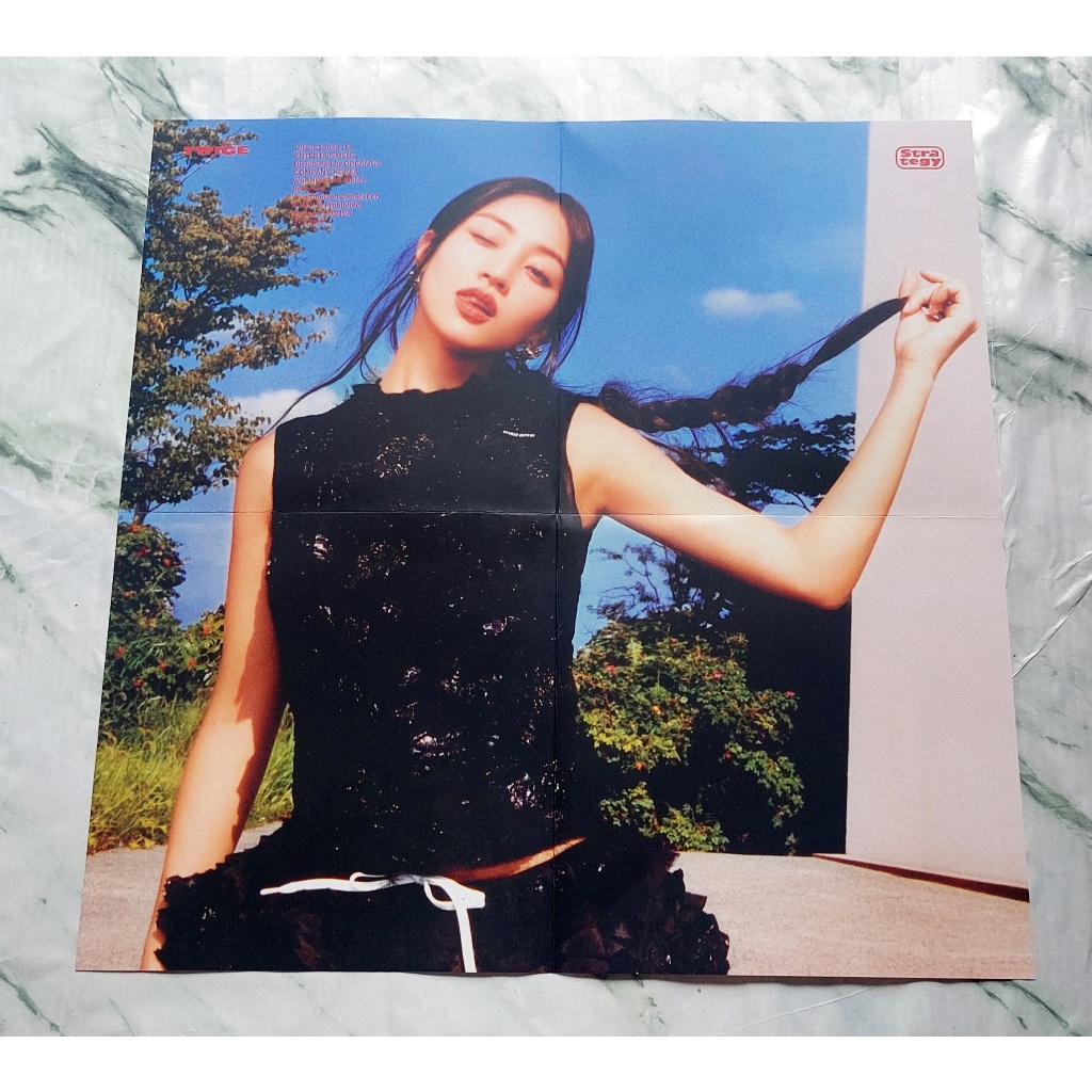 Folded Poster จีฮโย จาก CD อัลบั้ม TWICE - Strategy Album ของแท้ Kpop โปสเตอร์ Jihyo