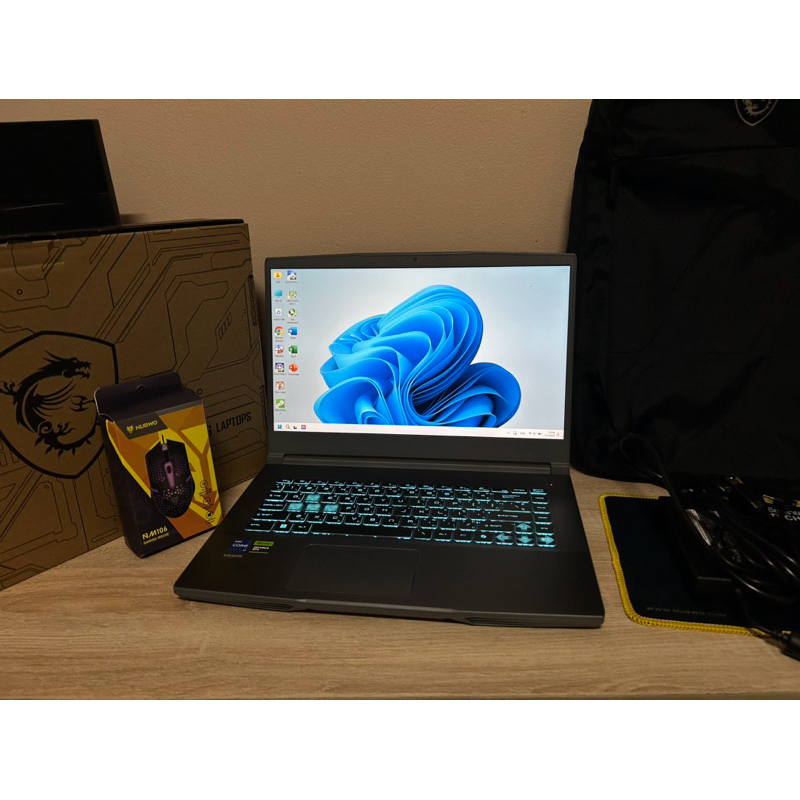 Notebook MSI Thin 15 B13UCX ซีพียู i7-13620H + RTX2050 อัพแรม 32GB เพิ่ม SSD อีก 1 TB อายุไม่ถึงเดือ