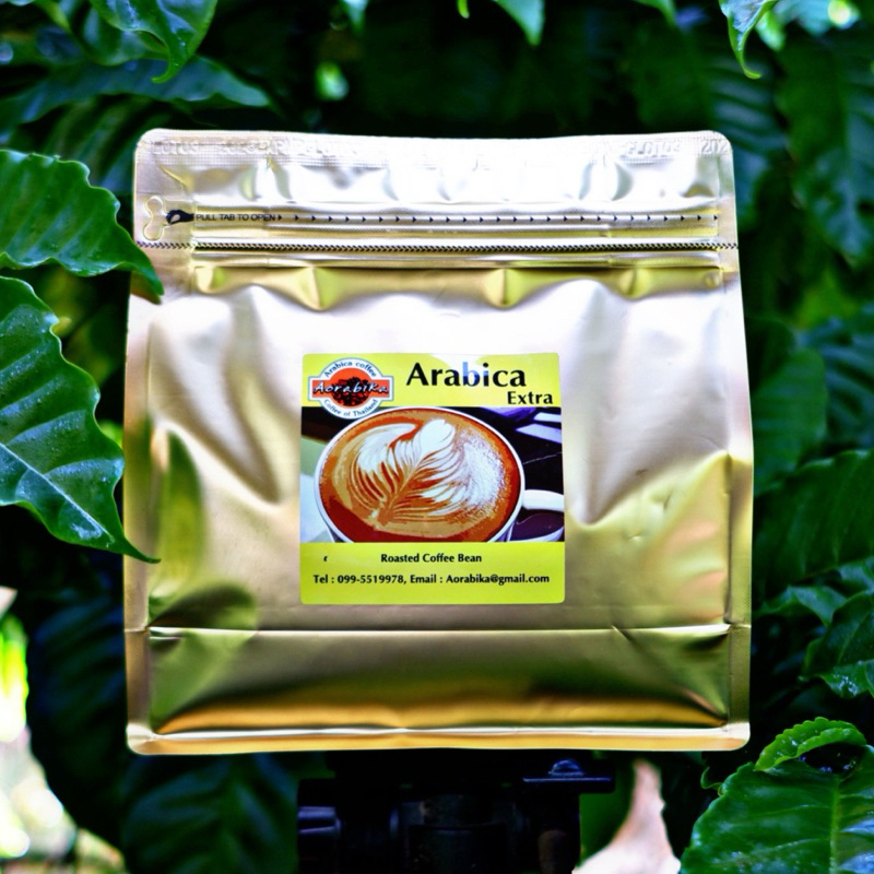เมล็ดกาแฟคั่ว Arabica Extra คั่วกลาง-เข้ม 1 กิโลกรัม