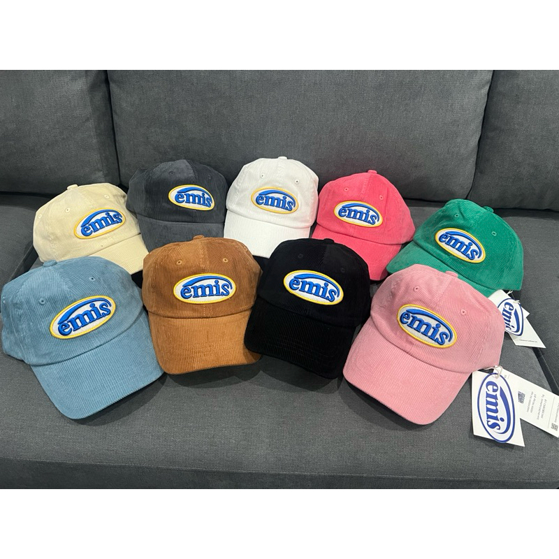 #พรอม้ส่ง  หมวกEmisผ้าลูกฟูกUnisex🥯🍭