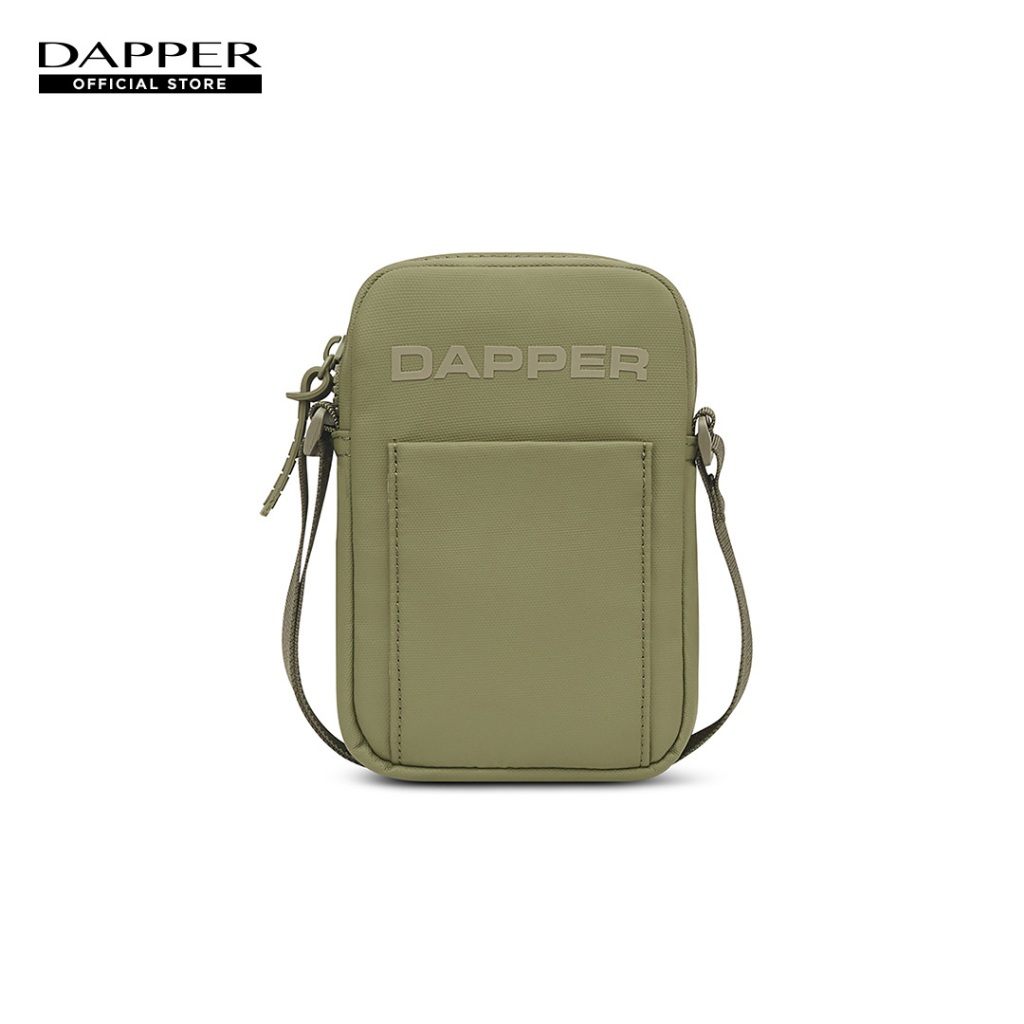 DAPPER กระเป๋าสะพายข้าง Monochrome Nylon Phone Bag สีเขียว (BY7/GR/1023PN)