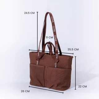 COVE MiniTrip Canvas Tote Bag กระเป๋าสะพาย กระเป๋าใส่ไอแพด / IPad 11 นิ้ว กระเป๋าใบเล็ก ผ้าแคนวาส