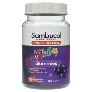 Sambucol kid แซมบูคอลBlack Elderberry Immune Defence Capsule วิตามินเสริมภูมิคุ้มกันร่างกาย วิตามินซี แซมบูคอลแคปซูล