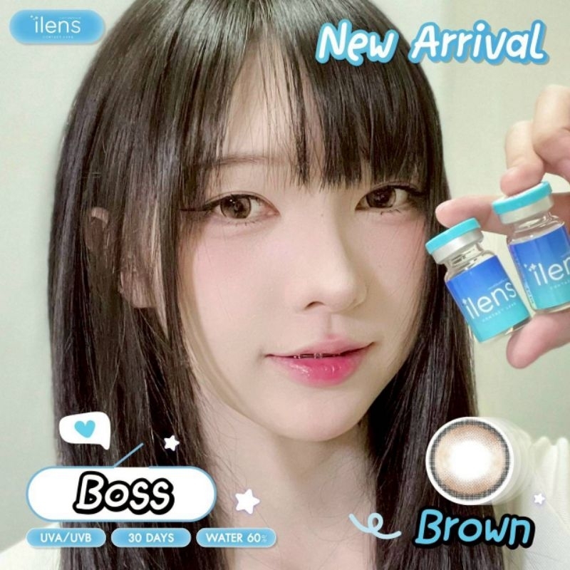 คอนแทคเลนส์ รุ่น Boss มีสี เทา/ตาล Gray/Brown มีค่าสายตา (0.00)-(-6.50) - รูปที่ 2