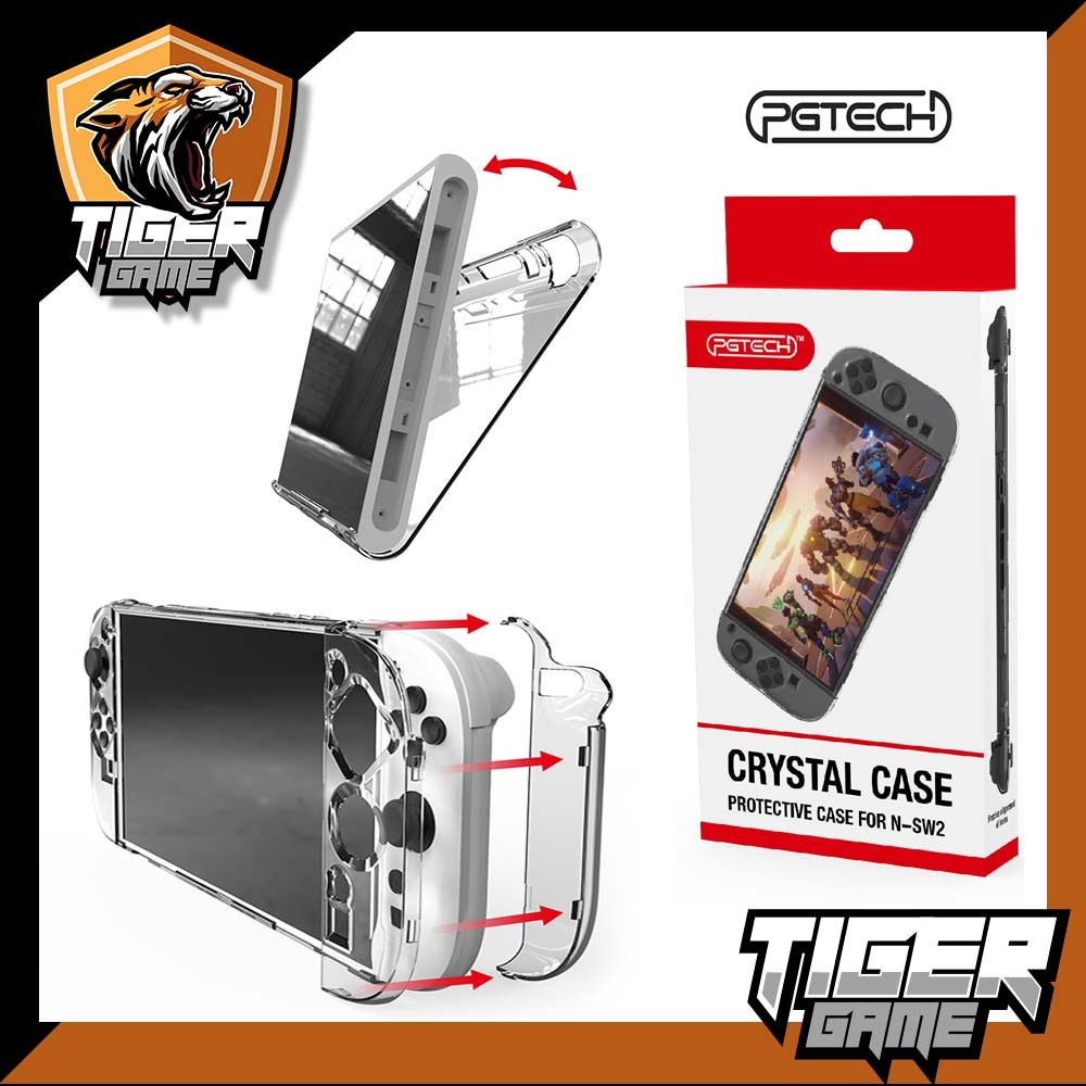 PGTECH Protective Crystal Case Nintendo Switch 2 *ใส่ dock ได้* (GP-365)(เคสใส switch 2)(กรอบใส swit