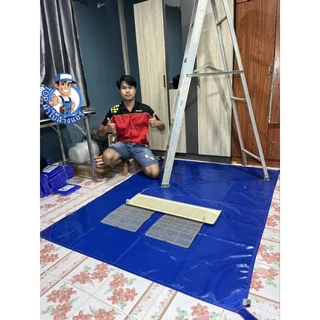 T8 ผ้าปูพื้นรองล้างแอร์ วางรองอุปกรณ์ล้างแอร์ กันน้ำและกันน้ำยา (หนาพิเศษ)