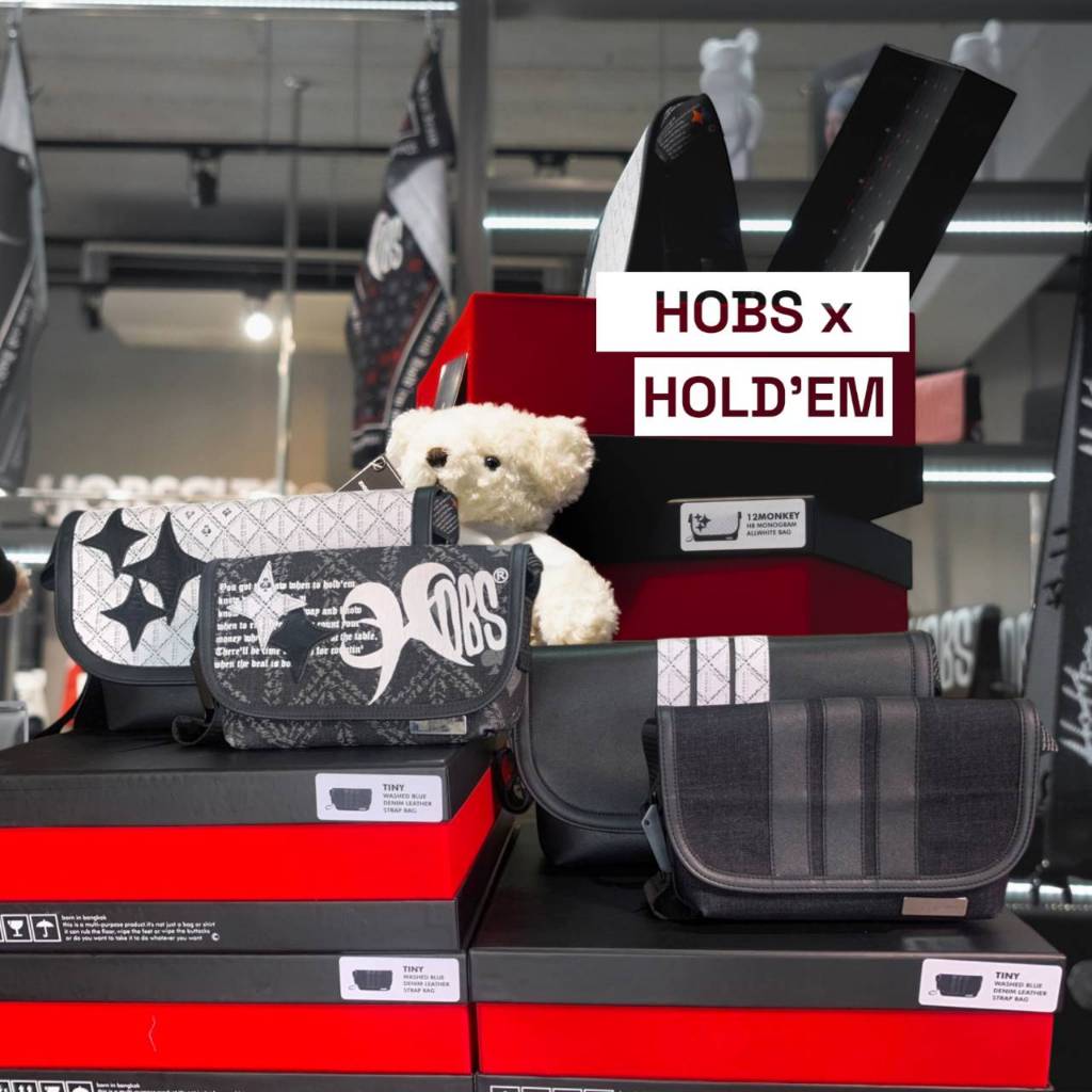 กระเป๋า Hobs®️ x Hold'em denim collection 9/12 นิ้ว