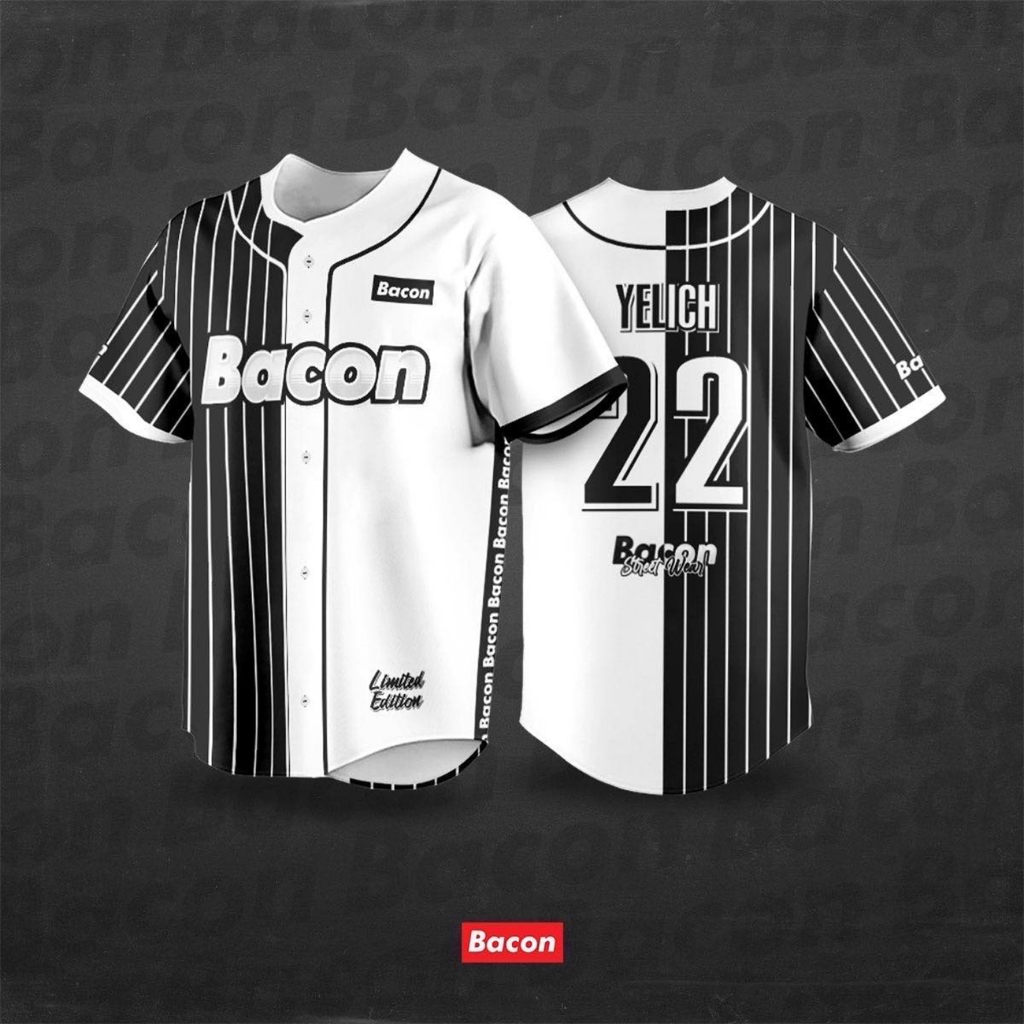เสื้อแฟชั่น เสื้อกีฬา เสื้อบาส Bacon 22 YELICH