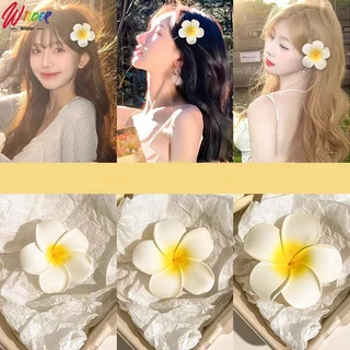 กิ๊บติดผม รูปดอกไม้ ไข่น่ารัก 5/7/9cm สไตล์ฮาวาย เครื่องประดับ สําหรับผู้หญิง เหมาะกับเดินชายหาด