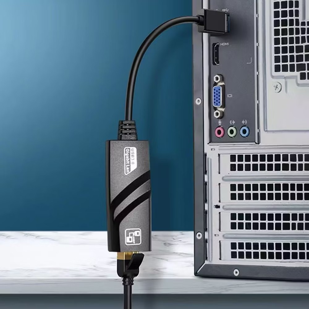 10/100/1000mbps USB 3.0 สาย USB TypeC To Rj45 Lan Ethernet Hub USB อะแดปเตอร์ RTL8153 การ์ดเครือข่ายสําหรับ PC Macbook - รูปที่ 4