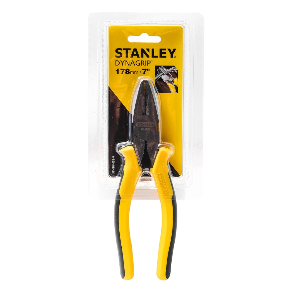 STANLEY : STHT84035-8 คีมปากตรง/จิ้งจก DYNAGRIP 7" / ของแท้