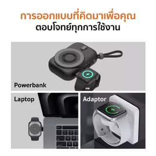 Commy แท่นชาร์จสำหรับ Apple Watch ไร้สาย แบบเสียบ ชาร์จเร็ว 5W ขนาดเล็ก Wireless charge รุ่น WI001