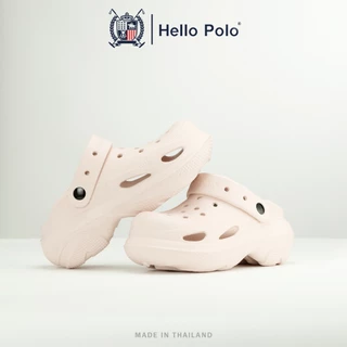 Hello Polo รองเท้าหัวโต รองเท้าแตะผู้หญิง ดีไซน์เรียบง่าย พื้นหนา ทนต่อการสึกหรอกันลื่น รองเท้านิ่มเหมือนเหยียบอึ HP8053