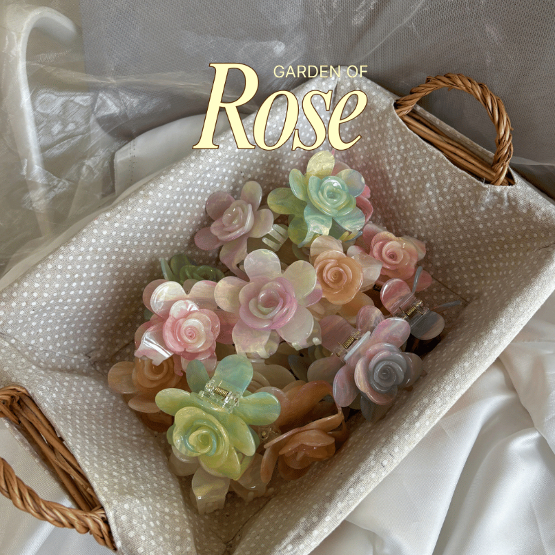 [หมดแล้วหมดเลย!] กิ๊บกุหลาบ ติดผม เปลี่ยนสีได้  รุ่น Garden of Rose 🌹