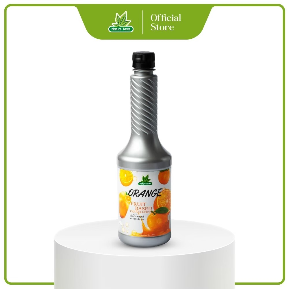 Nature Taste Orange Puree น้ำผลไม้เข้มข้นฟรุตเบสพรีเพอเรชั่น เพียวเร่ รสส้ม ตราเนเจอร์เทส ขนาด 750 ml.
