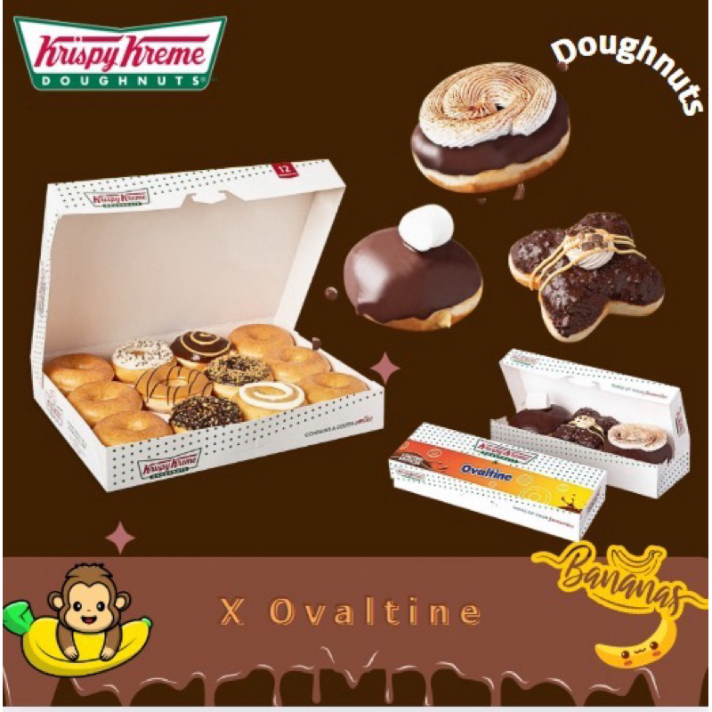 พร้อมส่ง 🚚 🍩 Krispy Kreme คริสปี้ครีม 🍩 โดนัทคริสปี้ครีม โดนัทแสนอร่อย สินค้าสดใหม่ต่อวัน