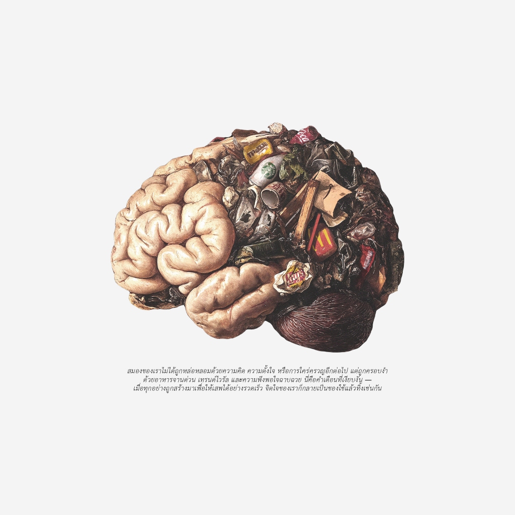 [ ส่งด่วน ] SADBOY® | Junk Mind | 100% Organic Cotton ราคา ถูกที่สุด ดีลบีเคเค แกลเลอรีภาพที่ 4