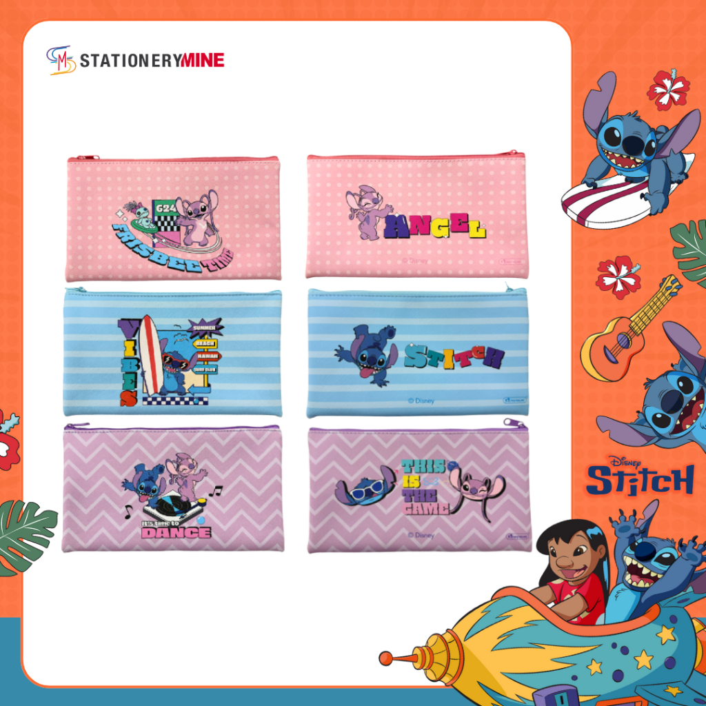 Master Art กระเป๋าดินสอ ลาย Stitch ลิขสิทธิ์แท้ No.M (คละลาย) จำนวน 1 ชิ้น