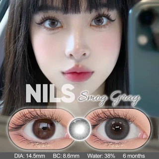 Magister & Realcon 0°-600° คอนแทคเลนส์สายตาสั้น สีน้ำตาลเทา Buff Brown Glacier Blue คอนแทคเลนส์ 14.2MM