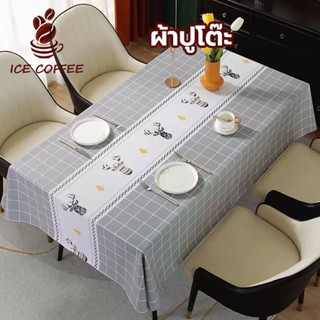 🧊 ICE COFFEE ผ้าปูโต๊ะ PVC กันคราบขนาดใหญ่ เกรดพิเศษ ปลอดภัย…