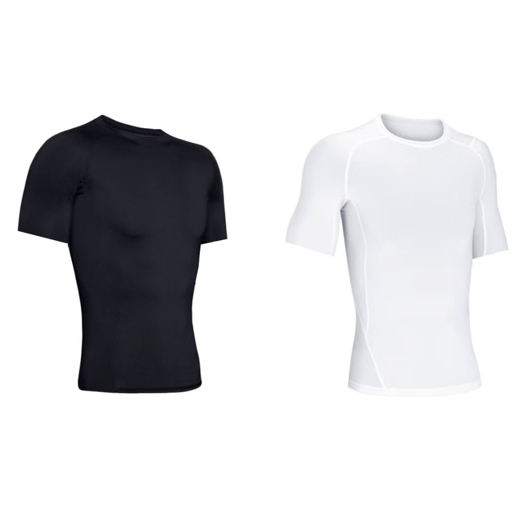 แขนสั้นผู้ชาย เสื้อกีฬา เสื้อยืดบีบอัด ชุดกีฬา แขนสั้น [กทม พร้อมส่ง]