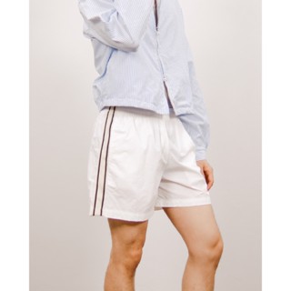 Nylon Track Shorts in Pure White | กางเกงขาสั้น สไตล์สปอร์ต …
