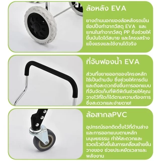 PERDKPAPA จัดส่งจากไทย รถเข็นตะกร้าพับได้ มีฝาปิด รถเข็น รถเข็นอลูมิเนียมมีฝาปิด พับเก็บได้ ขนาด L45x45x90cm M40x40x85cm