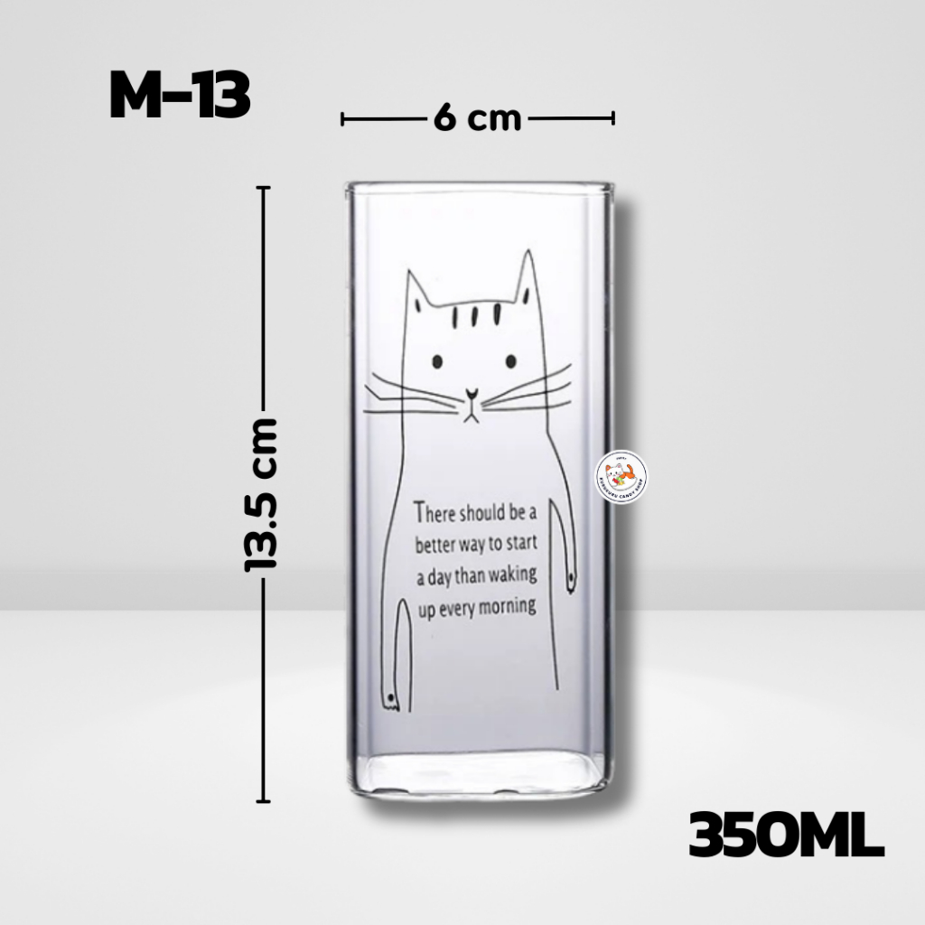 แก้ว แก้วกาแฟ ทรงสี่เหลี่ยม ขนาด 350ml. Glass coffee cup สไตมินิมอล  แก้วใส่น้ำผลไม้ กาแฟ - รูปที่ 7