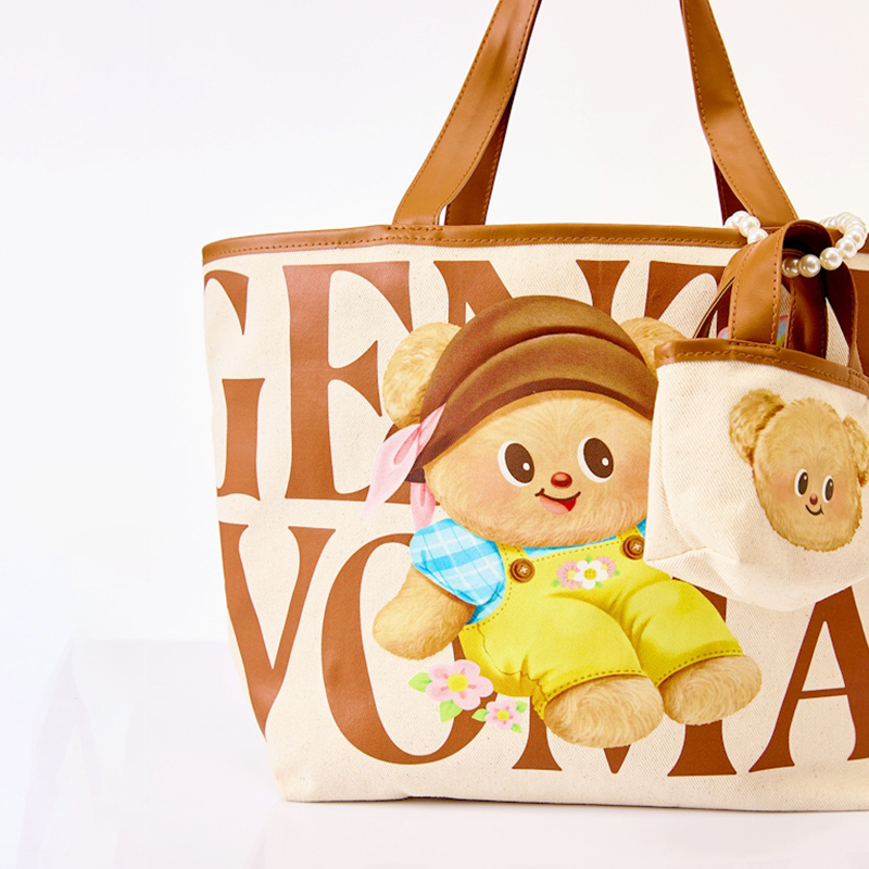 GENTLEWOMAN PLAYFUL BUTTERBEAR TOTE BAG หมีเนย สะพายข้าง น่ารัก กระเป๋าถือ กระเป๋าสะพายไหล่