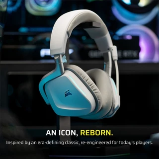 CORSAIR GAMING HEADSET VOID WIRELESS V2 WHITE : - หูฟังเกมมิ่งไร้สาย สีขาว
