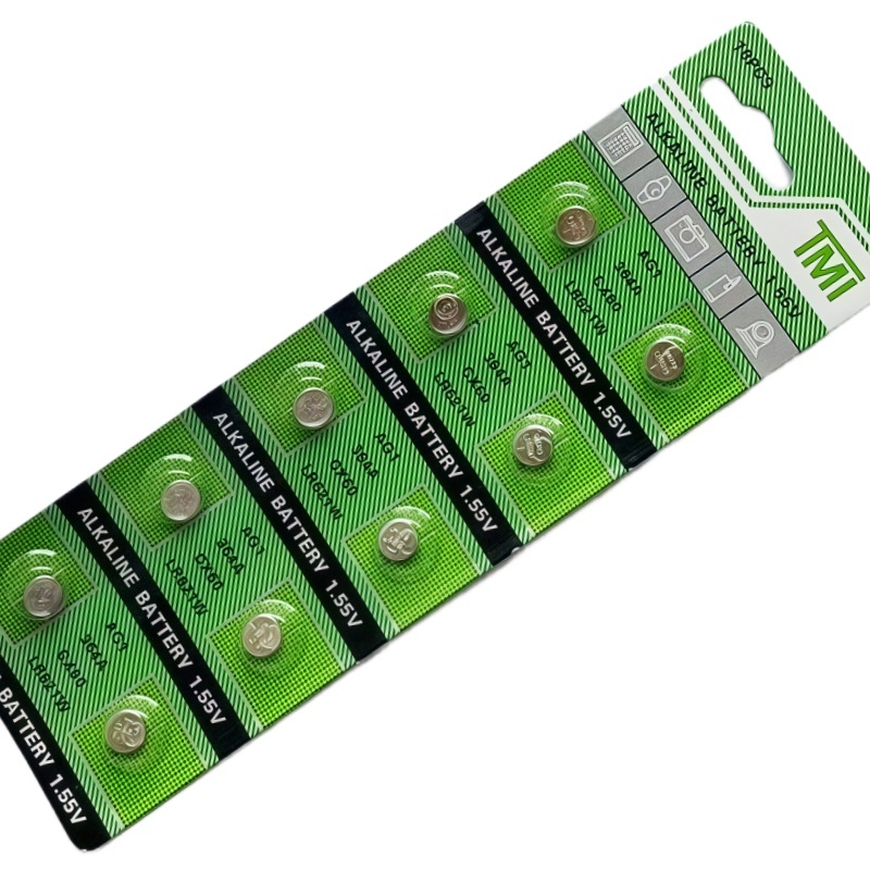 TMI ถ่าน AG1 LR621 SR621 SR621SW 364 164 แบตเตอรี่กระดุมสากล 1.5V Alkaline Battery (1 แพ็ค 10 ก้อน)