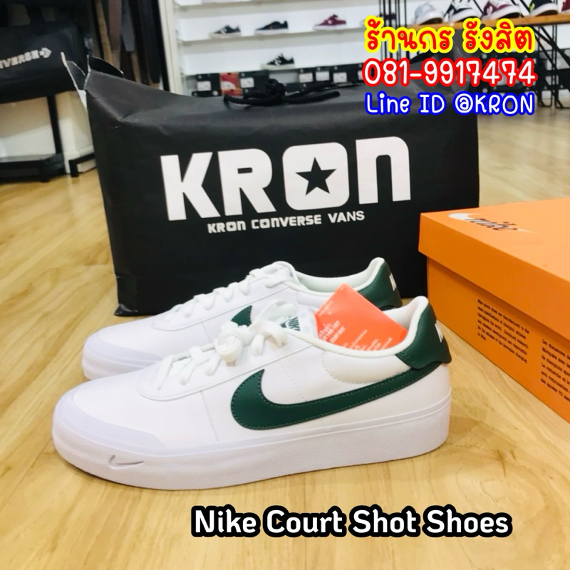 ลิขสิทธิ์แท้ 100% (พร้อมส่ง 1-2วัน) Nike Court Shot Shoes รองเท้าผ้าใบผู้หญิงผู้ชาย