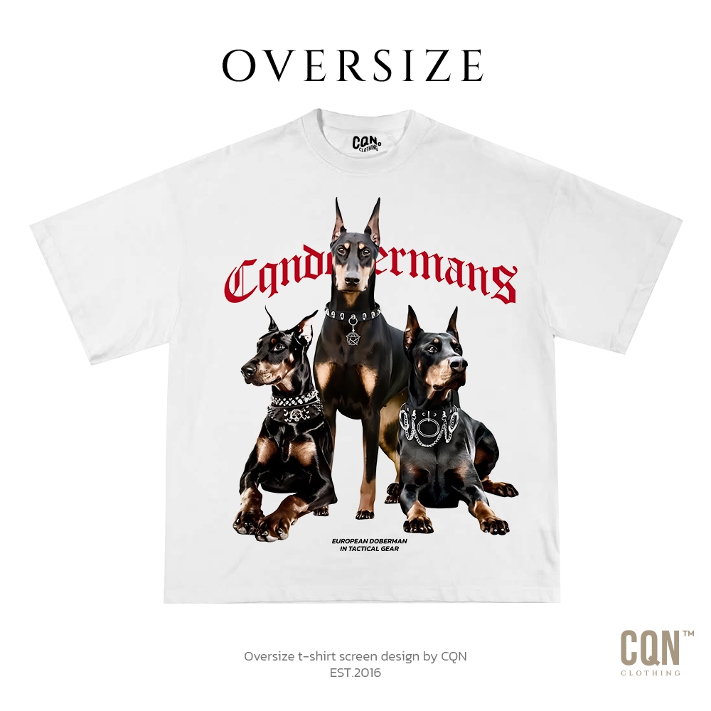 CQN | OVERSIZE [DOBERMAN] ผ้าหนานุ่ม คอแคบ ไม่ย้วย