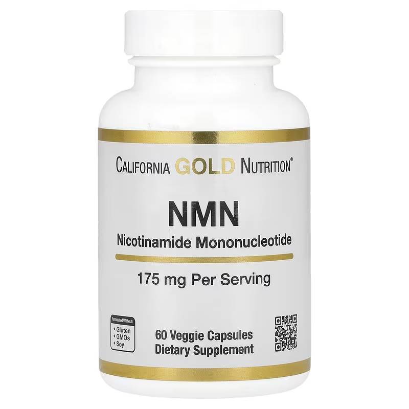 NMN นิโคตินาไมด์โมโนนิวคลีโอไทด์ California Gold Nutrition, NMN, 175 mg, 60 Veggie Capsules