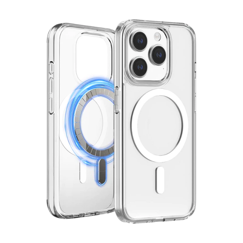 [🇯🇵P-One] เคสแม่เหล็ก iPhone อะคริลิก+TPU ใส 17 16 15 14 13 12 11 Pro Max Plus Mini SE 8 7 XR XS E thumbnail 4