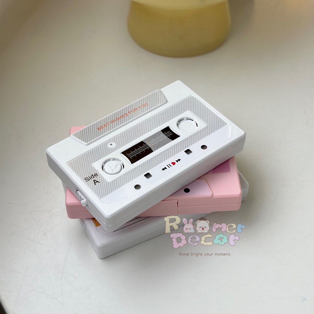 Roomer.Decor [พร้อมส่ง] เทปอัดเสียง บันทึกการ์ดเสียงเทป ของขวัญวันเกิดวันครบรอบ