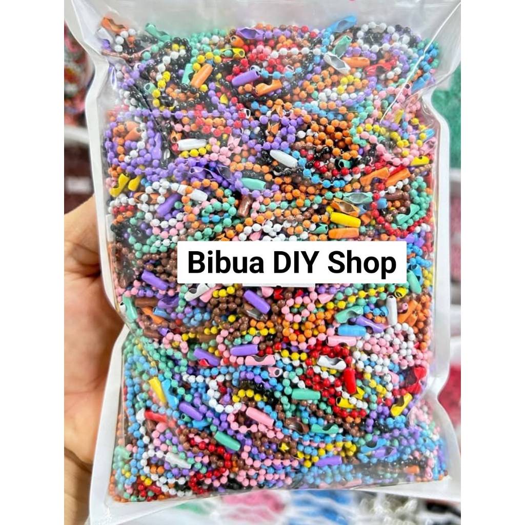 💌พร้อมส่งจากไทย สร้อยไข่ปลา มีหลายสี 50ชิ้น35บาท
