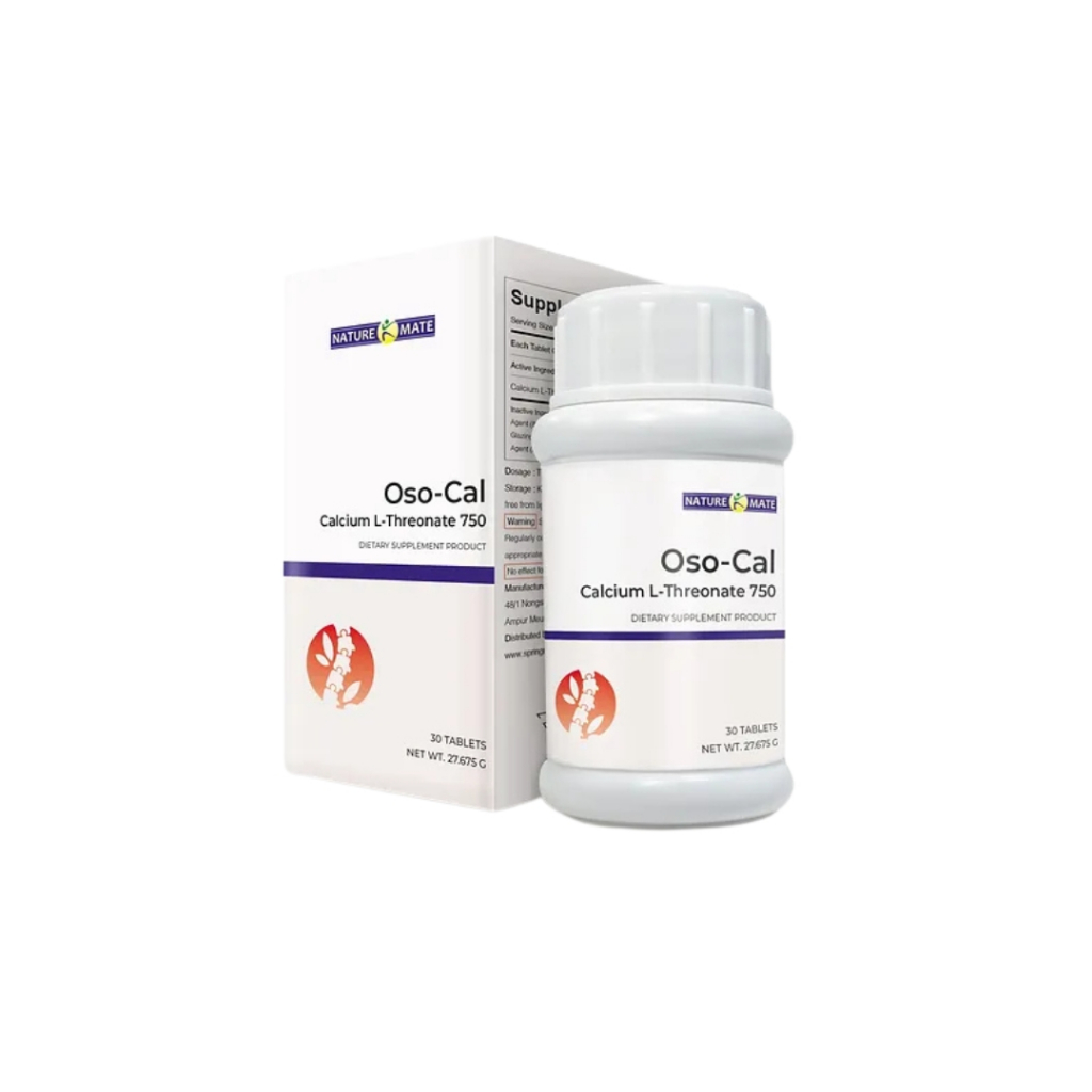 [พร้อมส่ง]OSO Cal Calcium L Threonate 750 mg 30 เม็ด