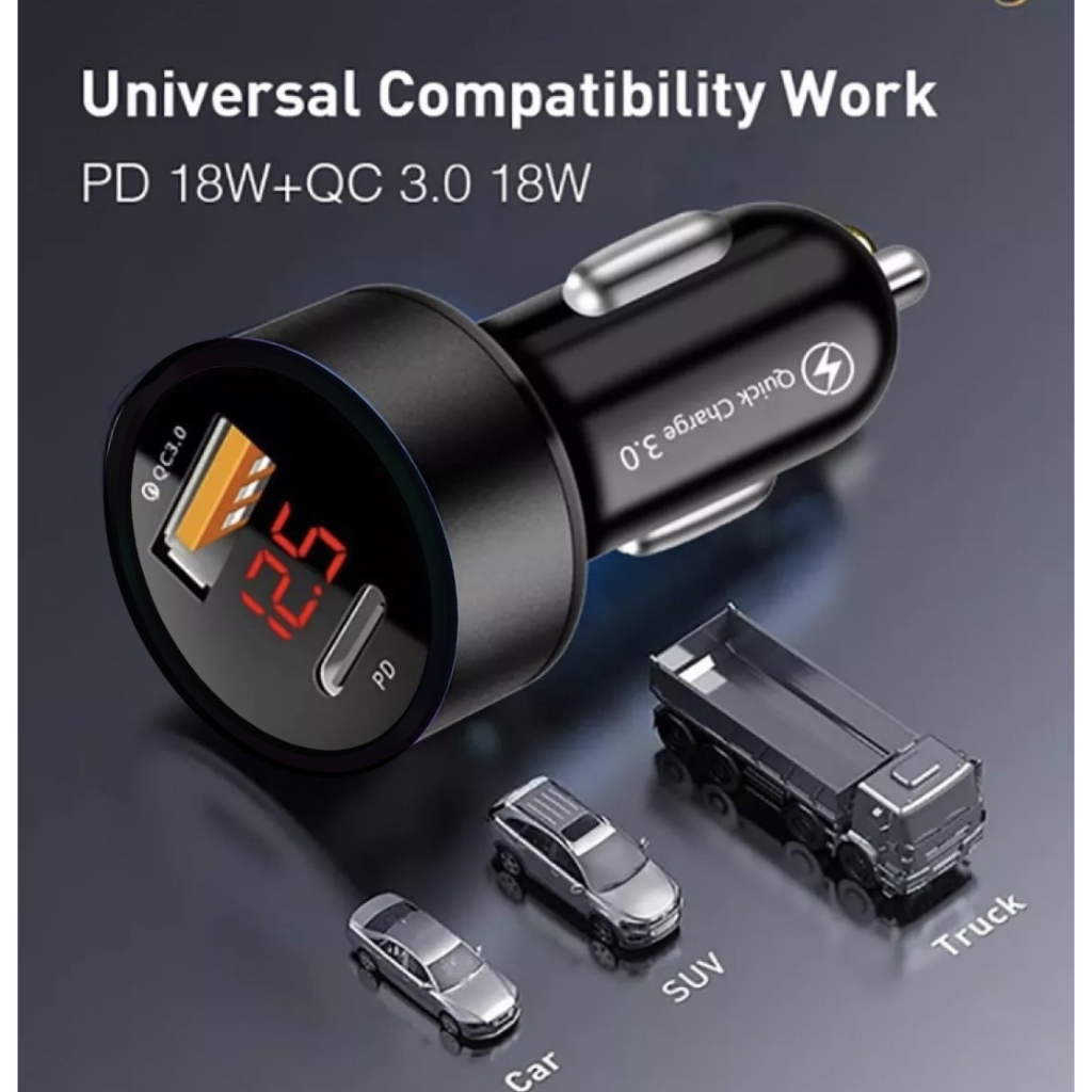 USB type C เสียบขั้วจุดบุxรี่ พร้อมวัดโวลต์ดิจิตอลไฟฟ้า 18w (USB PD-300)