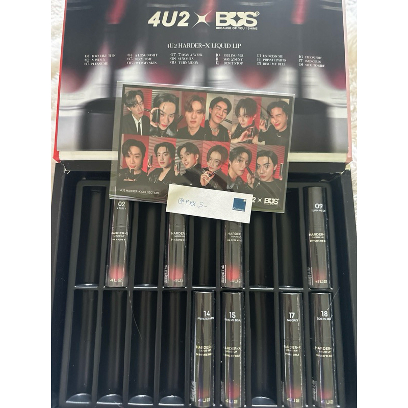 ลิป + fothobook + โปสการ์ด4u2 x bus because ofyou i shine