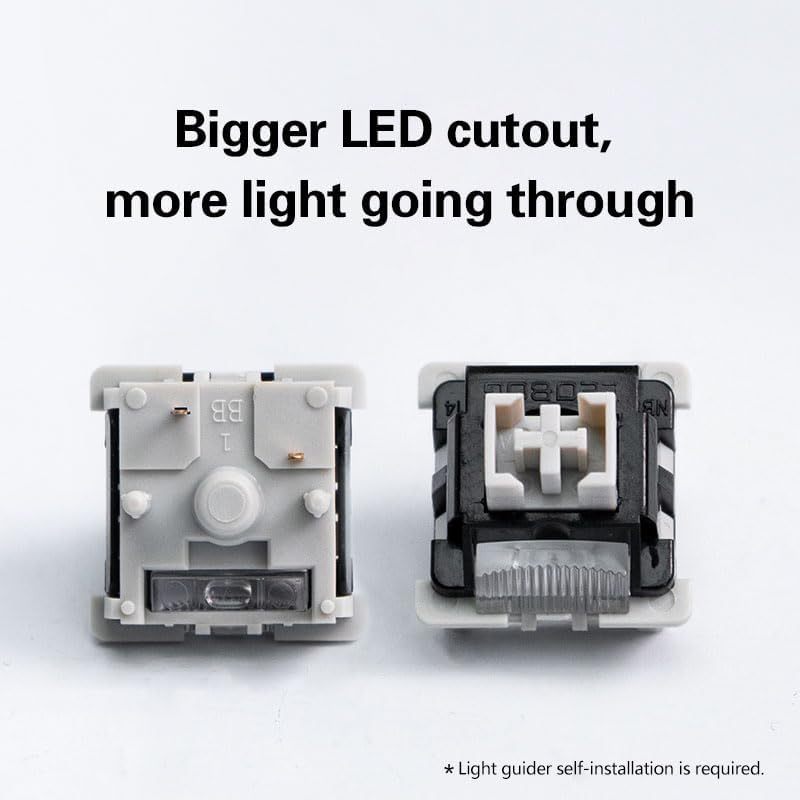 LEOBOG Graywood V4 5 Pin Linear Switch, POM Stem, PC Housing, ปรี้ลูบ, กันฝุ่น, Plate-Mounted, รองรับ MX Keyboard - รูปที่ 3