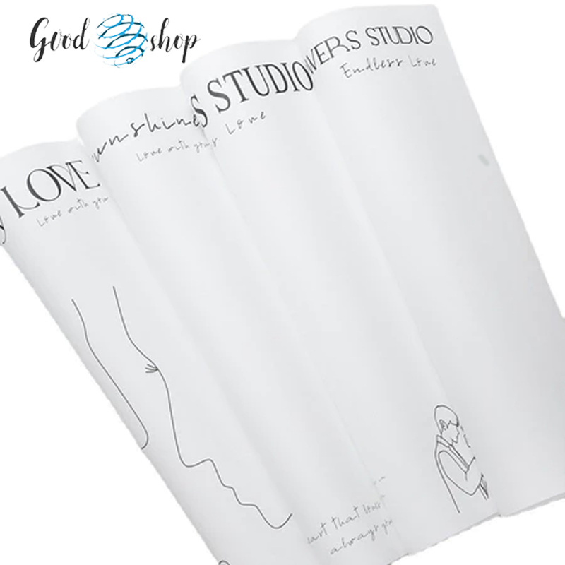 กระดาษคลาวดี้ห่อช่อดอกไม้ กระดาษฟลาวด์พิมพ์ลาย กันน้ำ 30*45ซม กระดาษพิมพ์ลายทึบแสง ไม่ฉีกขาดง่าย - รูปที่ 2