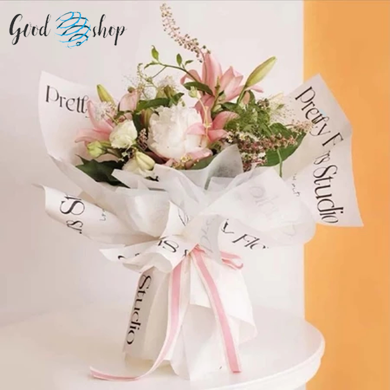 กระดาษคลาวดี้ห่อช่อดอกไม้ กระดาษฟลาวด์พิมพ์ลาย กันน้ำ 30*45ซม กระดาษพิมพ์ลายทึบแสง ไม่ฉีกขาดง่าย - รูปที่ 4